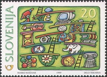 Stamp, Towards the new millennium - Ballance, Slovenia,  