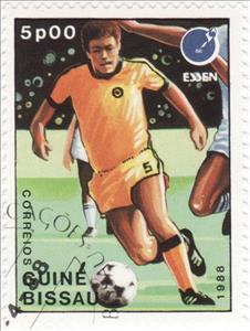 Stamp, Game scene, Guinea-Bissau,  , Football (Soccer)