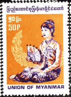 Woman with fan