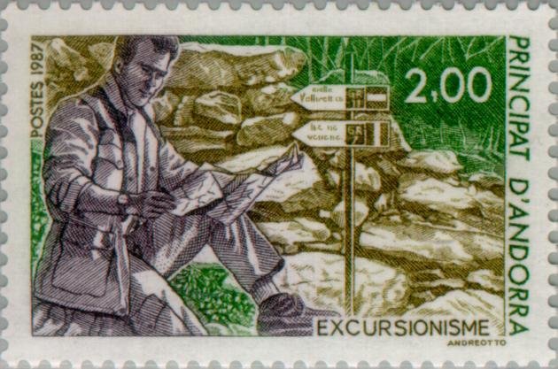 Hiker with map