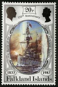 Stamp, Anniversary of British Administration, Falkland Islands,  