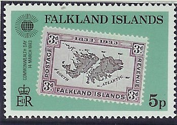 Stamp, 3d. British Administration Stamp, 1933, Falkland Islands,  , Stamps
