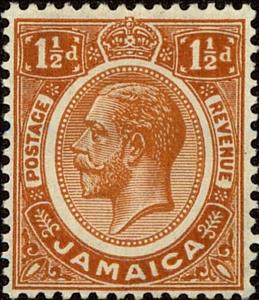 Stamp, King George V, Jamaica,  