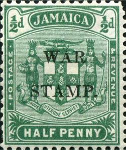 Stamp, Arms of Jamaica, Jamaica,  