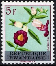 RW-U 180 (Ruanda-Urundi) overprint "REPUBLIQUE RWANDAISE"