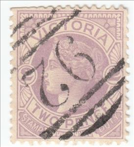 Stamp, Queen Victoria, Australian States,  