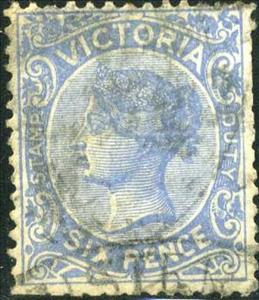 Stamp, Queen Victoria, Australian States,  