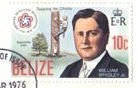 Stamp, Rubber extraction, William Wrigley Jr. (1861-1932), Belize,  