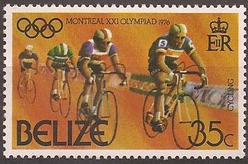Stamp, Cycling, Belize,  , Olympic Games, Cycling