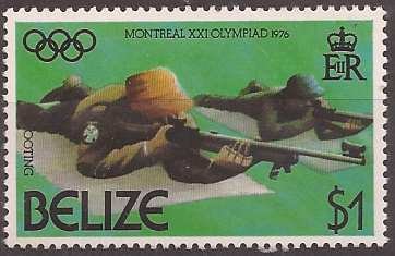 Stamp, Shooting, Belize,  , Olympic Games, Shooting Sports