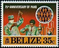 Stamp, Laboratory technicians, Belize,  