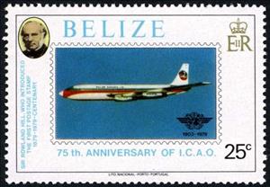 Stamp, Boeing 707, Belize,  , Aviation, Airlines, Aircrafts