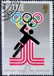 Stamp, Handball, Belize,  , Sport, Olympic Games, Handball