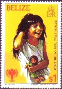 Stamp, Child of Belize, Belize,  