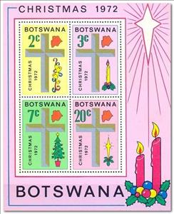 Souvenir Sheet, Christmas, Botswana,  