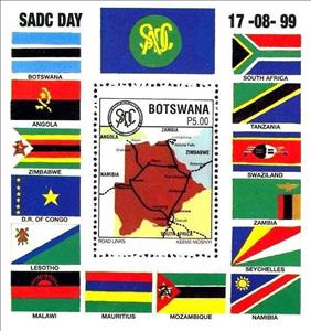 Souvenir Sheet, Southern African Development Community Day, Botswana,  