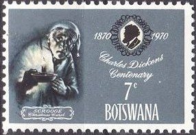 Stamp, Scrooge, Botswana,  