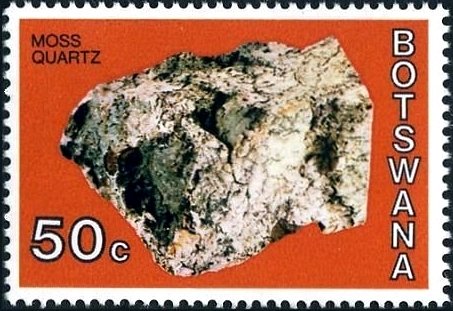 Moss quartz