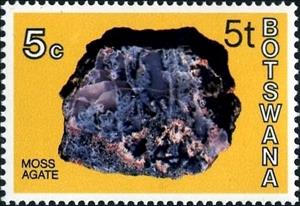 Stamp, Agate, Botswana,  , Minerals