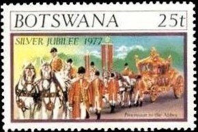 Coronation coach in procession