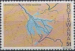 Map of Okavango Delta