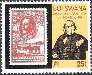 Stamp, Sir Rolland Hill's death centenary, Botswana,  , Stamps