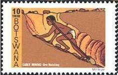 Stamp, Ore hoisting, Botswana,  
