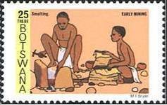 Stamp, Smelting, Botswana,  