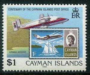 Stamp, Mail Plane, Cayman Islands,  , Stamps, Sailing, Aircrafts