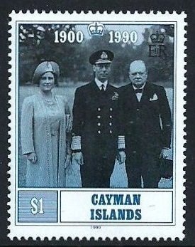 Stamp, King,Queen,Churchill, Cayman Islands,  , Royalty