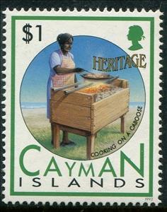 Stamp, Cooking on Caboose, Cayman Islands,  