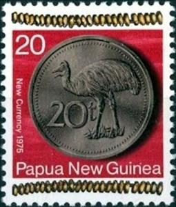 Stamp, 20 Toea Coin, Papua New Guinea,  , Coins