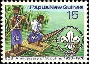 Scouts fishing