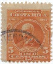 Stamp, Mauro Fernández Acuña (1843-1905), Costa Rica,  