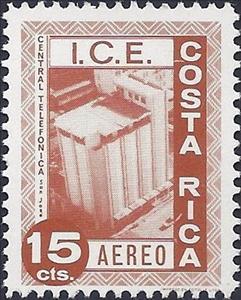 Stamp, Telephone Central, Costa Rica,  , Communication, Telecommunication, Telephony
