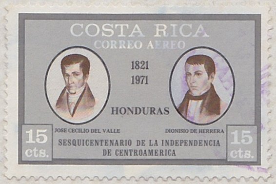 Jose´ Cecilio del Valle, Dionisio de Herrera, Honduras.