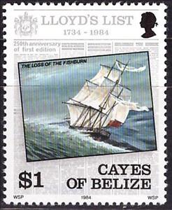Stamp, Lloyds List, Belize,  