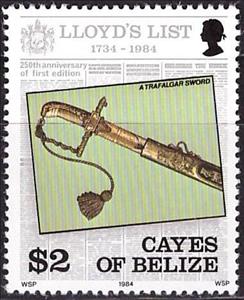 Stamp, Lloyds List, Belize,  