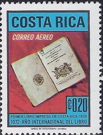 First printed book in Costa Rica