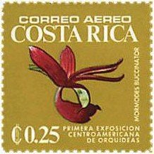 Stamp, Orchids, Costa Rica,  , Orchids, Plants (Flora)