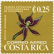 Stamp, Orchids, Costa Rica,  , Orchids, Plants (Flora)