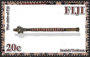 Stamp, Saulaki vividrasa, Fiji,  