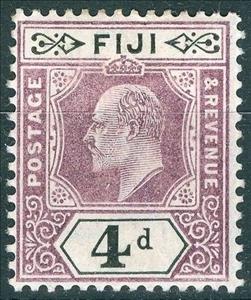 Stamp, King Edward VII (1841-1910), Fiji,  