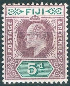Stamp, King Edward VII (1841-1910), Fiji,  