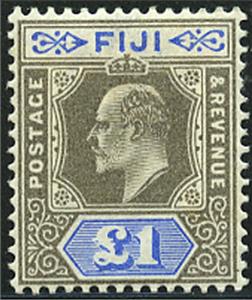 Stamp, King Edward VII (1841-1910), Fiji,  