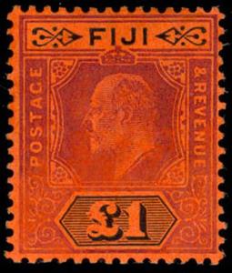 Stamp, King Edward VII (1841-1910), Fiji,  