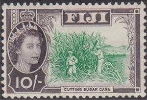 Stamp, Cutting Sugar Cane, Fiji,  