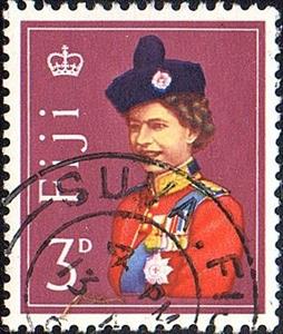 Stamp, Queen Elizabeth II, Fiji,  , Queens