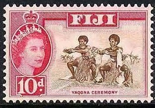 Stamp, Yaqona Ceremony, Fiji,  