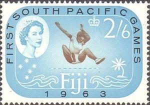 Stamp, Womans High Jump, Fiji,  